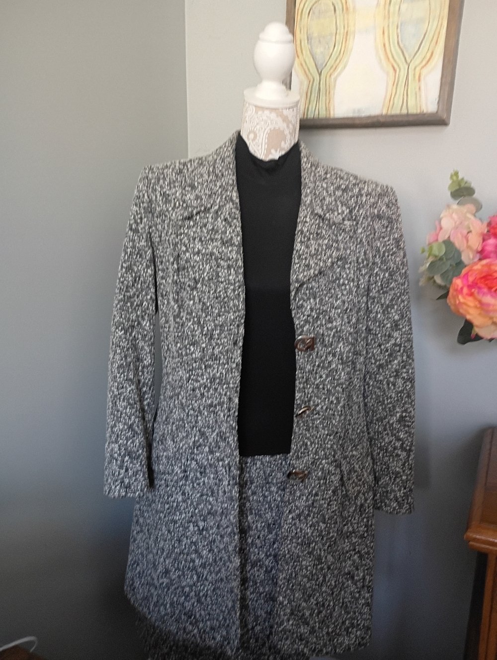 Alberto Makali Classic Black & White  Women's Suit Dress Size 12